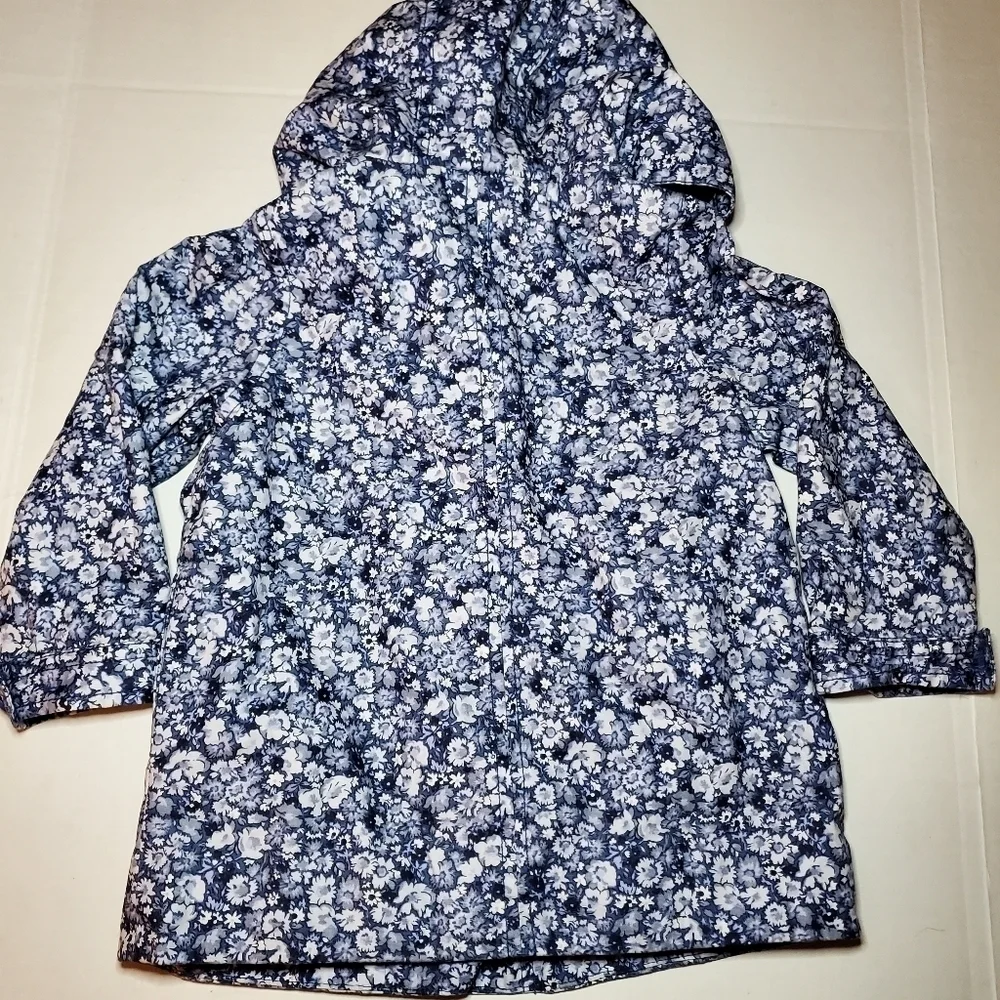 BABY GAP Button Up Floral Blue Jacket Sz 2T